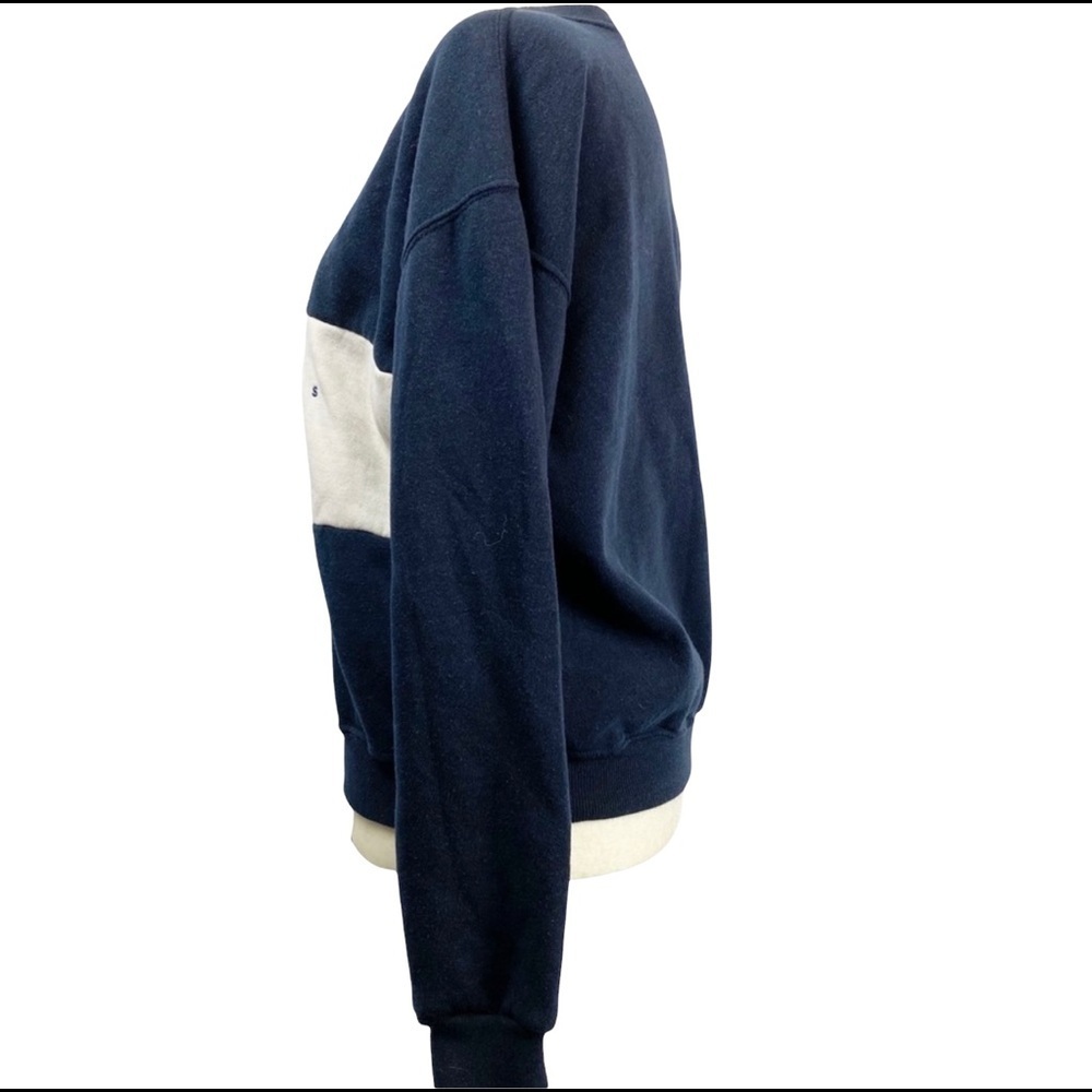 Brandy Melville Woman’s Navy Cotton Crew Los Angeles 1984 embroidery Sweatshirt - Picture 3 of 7